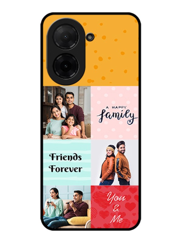 Custom Poco C71 Custom Glass Phone Case - Images With Quotes Design