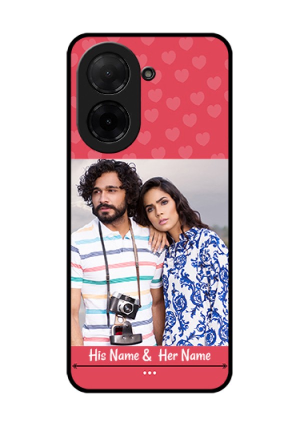 Poco C71 Custom Glass Phone Case - Simple Love Design