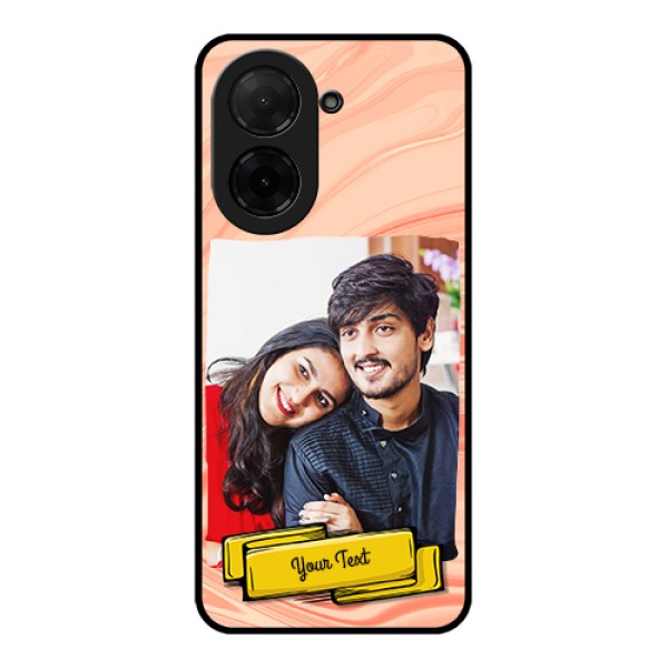 Poco C71 Custom Glass Phone Case - Marble Texture Design
