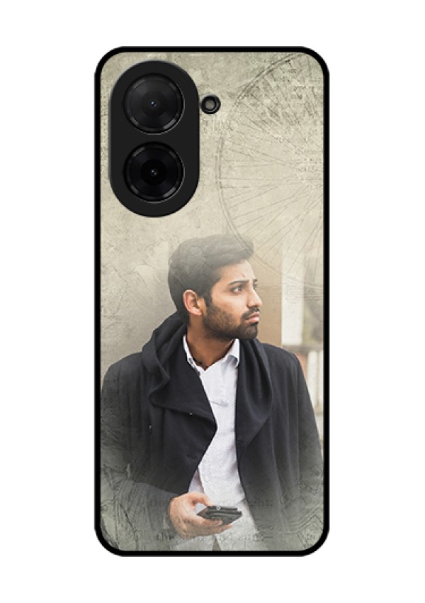 Poco C71 Custom Glass Phone Case - With Vintage Design