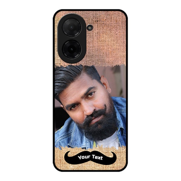 Poco C71 Custom Glass Phone Case - With Texture Design