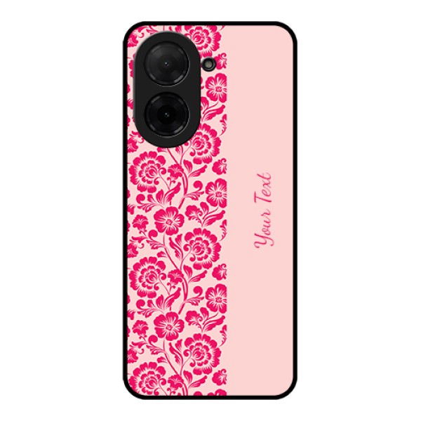 Poco C71 Custom Glass Phone Case - Attractive Floral Pattern Design