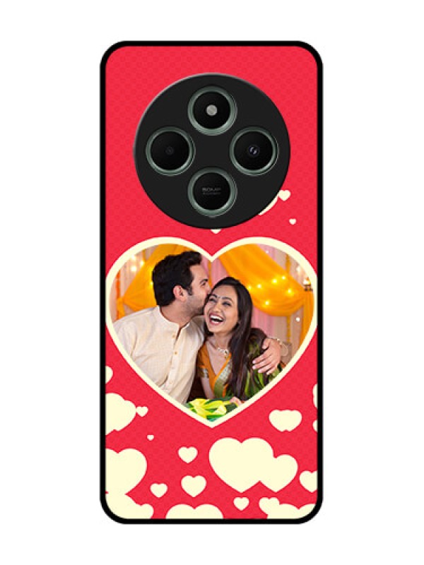 Custom Poco C75 5G Custom Glass Phone CaseLove Symbols Phone Cover Design