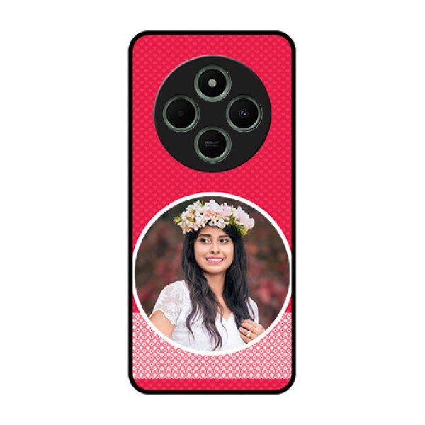 Poco C75 5G Custom Glass Phone CasePink Color Pattern Design Poco C75 5G Custom Glass Phone CasePink Color Pattern Design