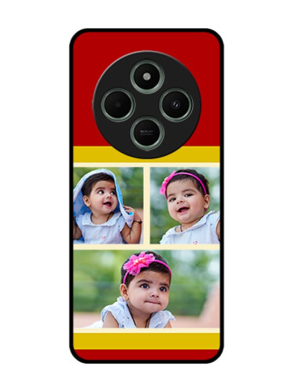 Custom Poco C75 5G Custom Glass Phone CaseMultiple Pic Upload Design