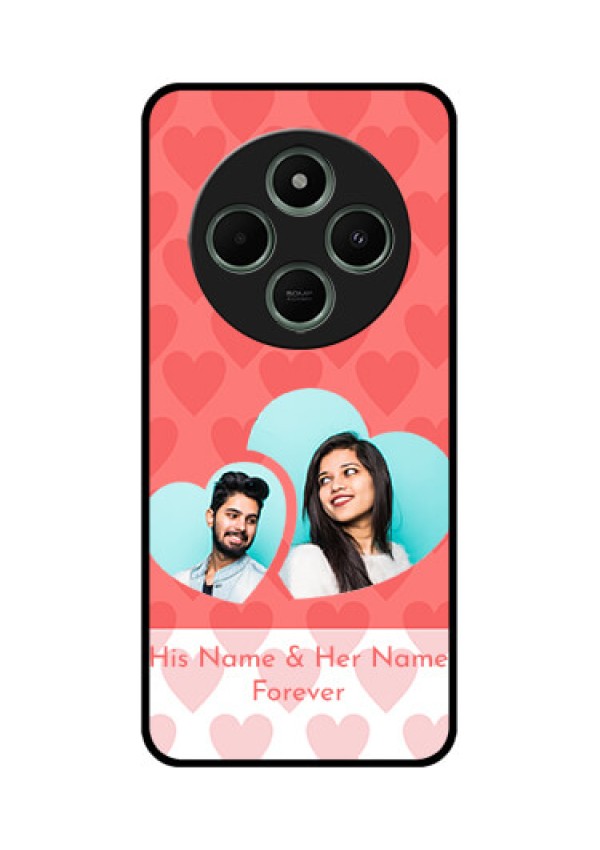 Poco C75 5G Custom Glass Phone CaseCouple Pic Upload Design