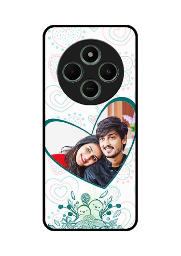 Poco C75 5G Custom Glass Phone CasePremium Couple Design
