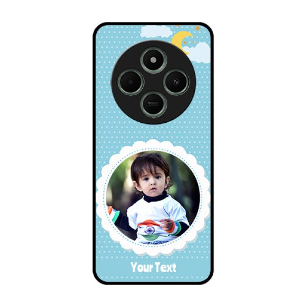 Poco C75 5G Custom Glass Phone CaseViolet Pattern Design