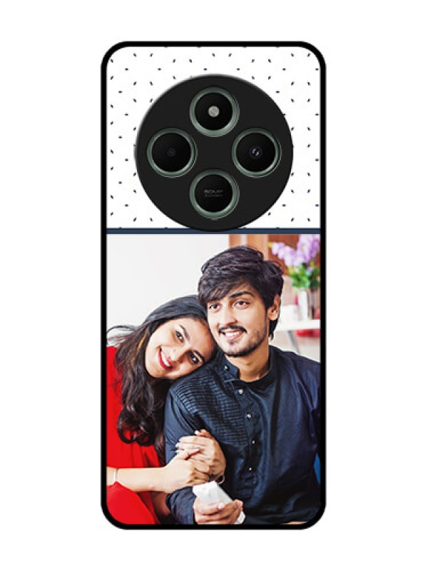 Custom Poco C75 5G Custom Glass Phone CasePremium Dot Design