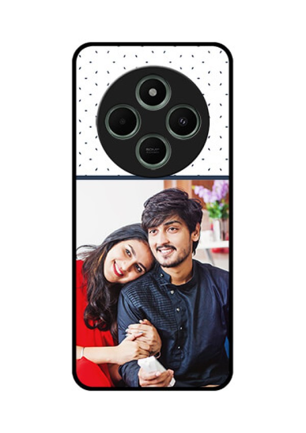 Poco C75 5G Custom Glass Phone CasePremium Dot Design