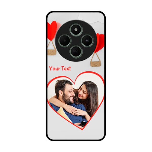 Poco C75 5G Custom Glass Phone CaseParachute Love Design