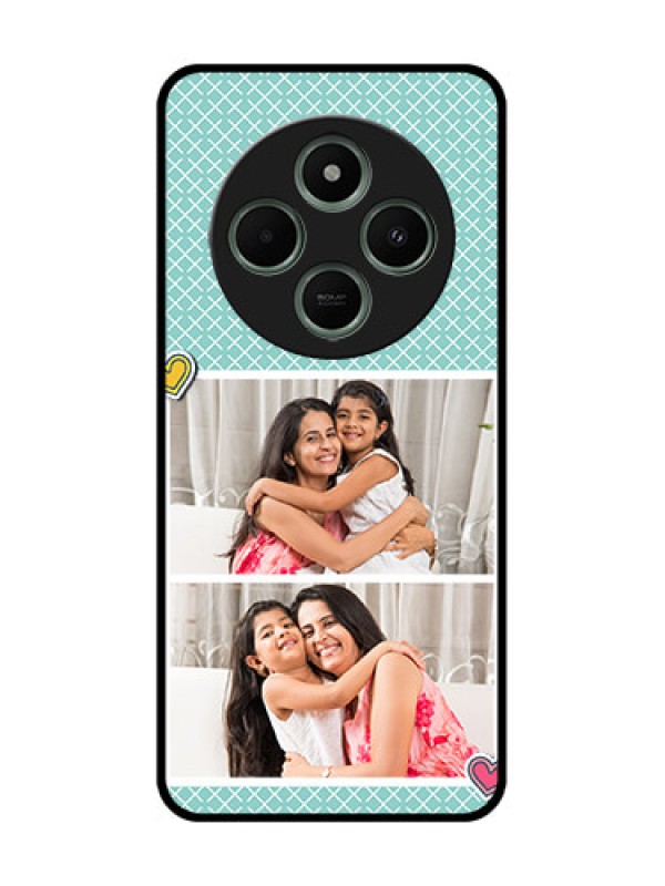 Custom Poco C75 5G Custom Glass Phone Case2 Image Holder With Pattern Design