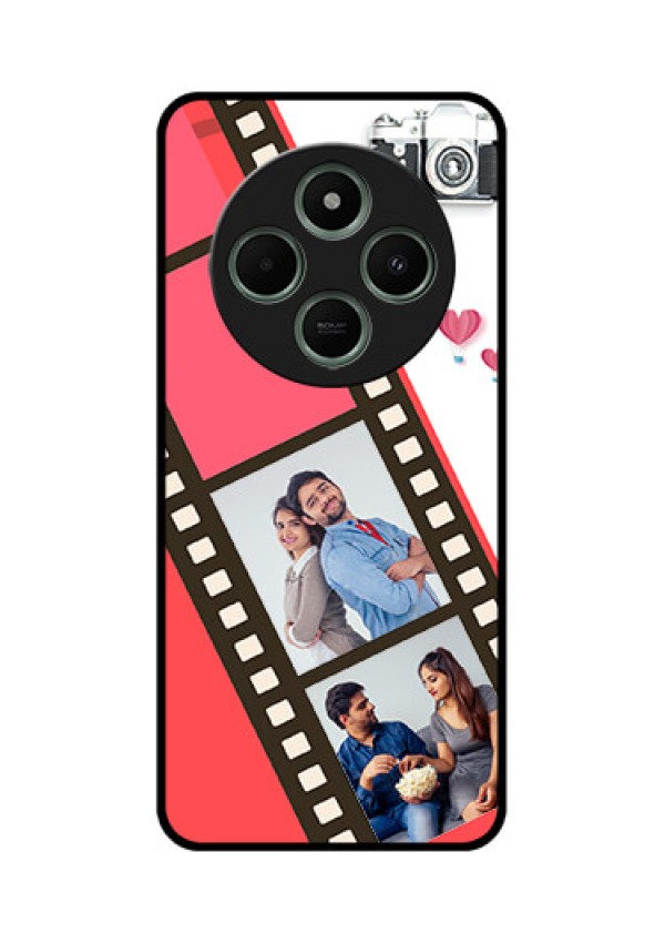 Poco C75 5G Custom Glass Phone Case3 Image Holder With Film Reel