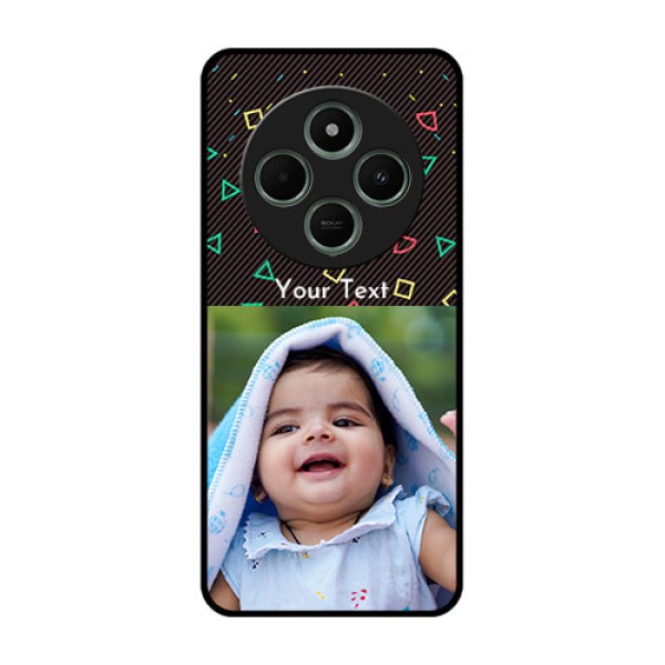 Poco C75 5G Custom Glass Phone CaseWith Confetti Birthday Design Poco C75 5G Custom Glass Phone CaseWith Confetti Birthday Design