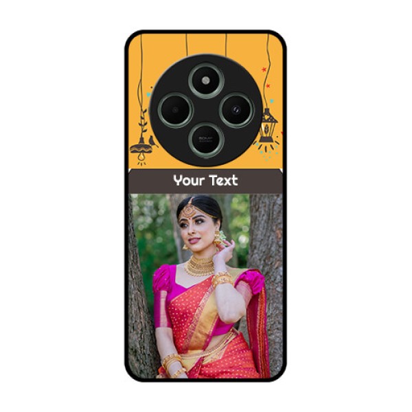 Poco C75 5G Custom Glass Phone CaseWith Family Picture And Icons Poco C75 5G Custom Glass Phone CaseWith Family Picture And Icons