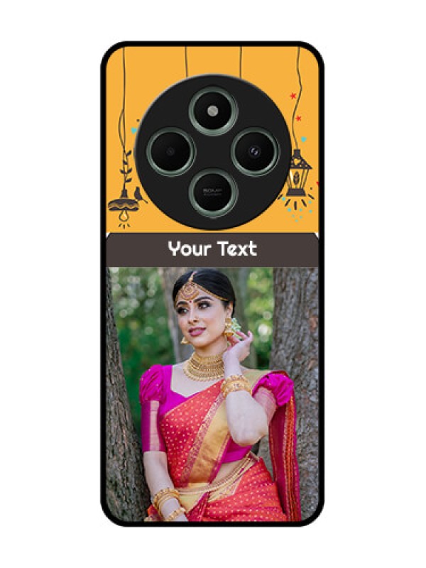 Custom Poco C75 5G Custom Glass Phone CaseWith Family Picture And Icons