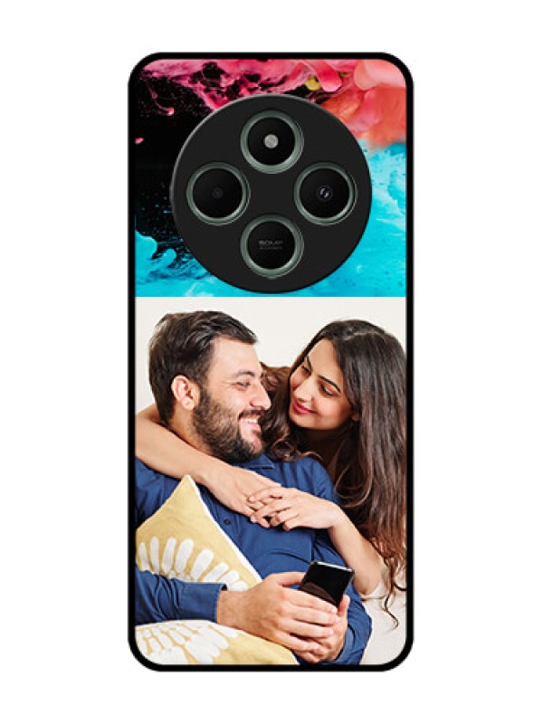 Custom Poco C75 5G Custom Glass Phone CaseQuote With Acrylic Painting Design