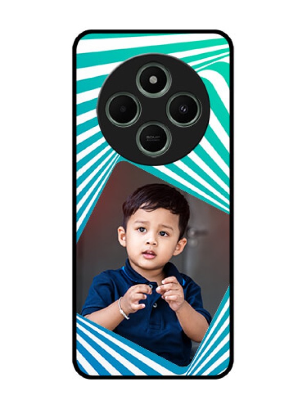 Custom Poco C75 5G Custom Glass Phone CaseAbstract Spiral Design