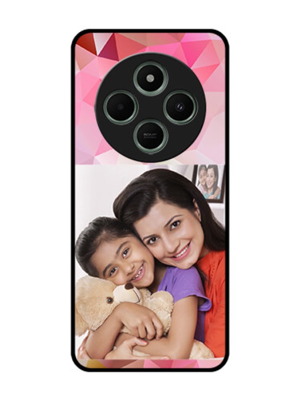 Custom Poco C75 5G Custom Glass Phone CaseAbstract Triangle Design