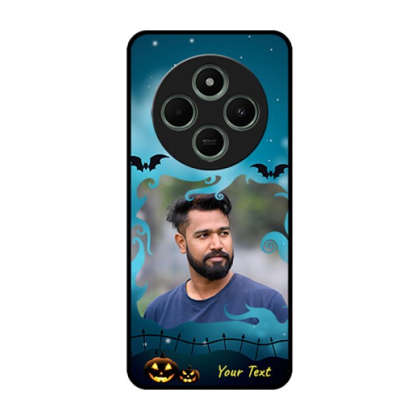 Poco C75 5G Custom Glass Phone CaseHalloween Frame Design