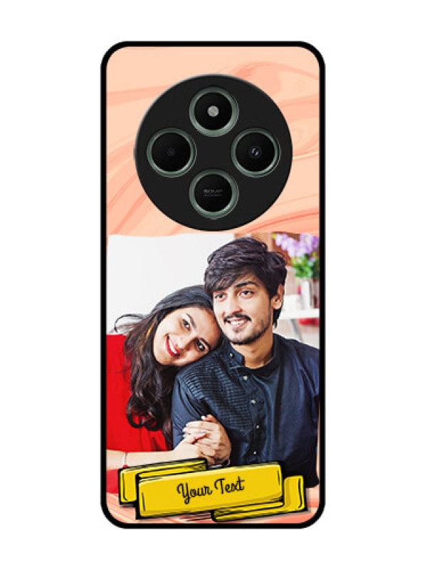 Custom Poco C75 5G Custom Glass Phone CaseMarble Texture Design