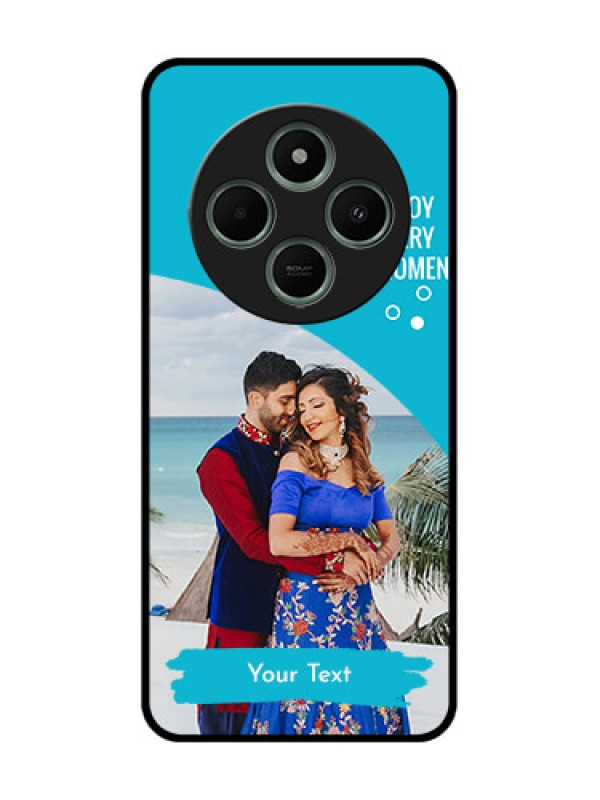 Custom Poco C75 5G Custom Glass Phone CaseHappy Moment Design