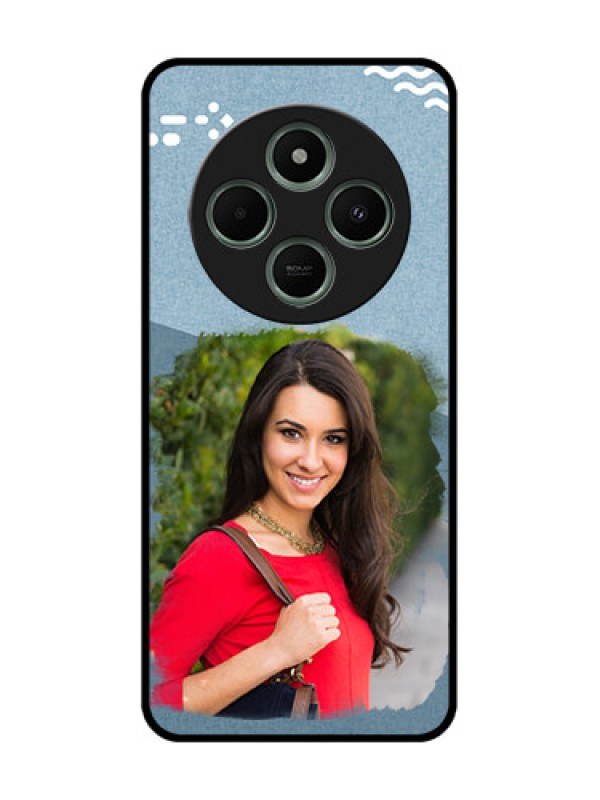 Custom Poco C75 5G Custom Glass Phone CaseGrunge Line Art Design