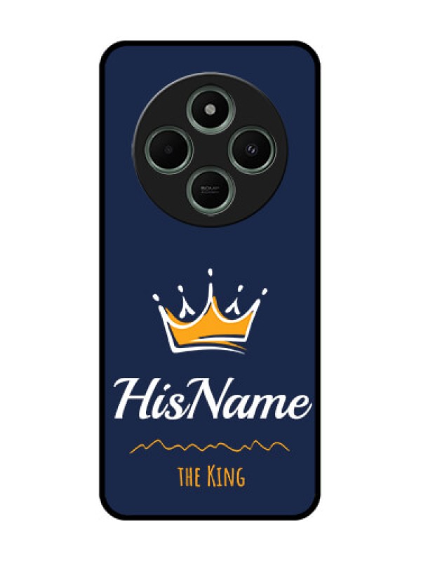 Custom Poco C75 5G Custom Glass Phone CaseKing With Name Design