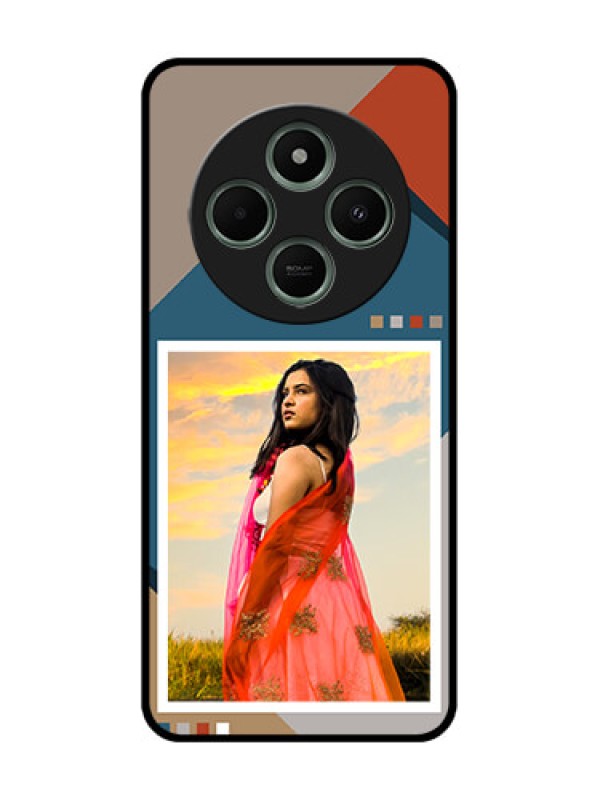 Custom Poco C75 5G Custom Glass Phone CaseRetro Color Pallet Design