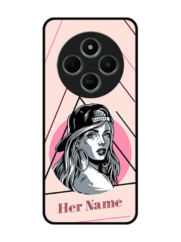 Custom Poco C75 5G Custom Glass Phone CaseRockstar Girl Design