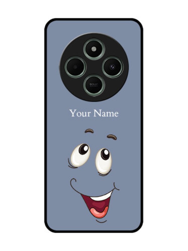 Custom Poco C75 5G Custom Glass Phone CaseLaughing Cartoon Face Design