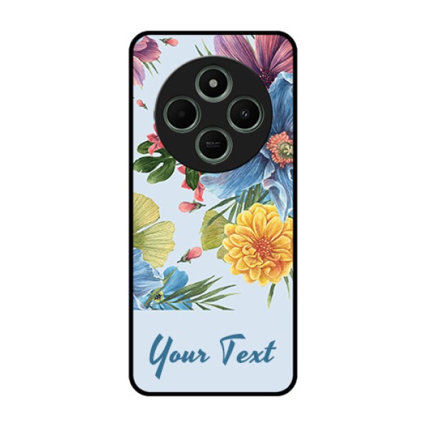 Poco C75 5G Custom Glass Phone CaseStunning Watercolored Flowers Painting Design Poco C75 5G Custom Glass Phone CaseStunning Watercolored Flowers Painting Design