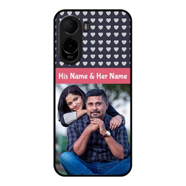 Poco C81 Custom Glass Phone Case - Love Symbols Design