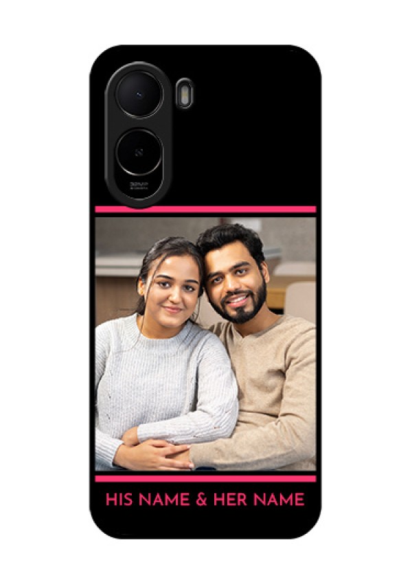 Poco C81 Custom Glass Phone Case - With Add Text Design