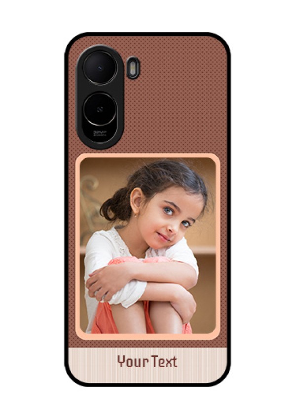 Poco C81 Custom Glass Phone Case - Simple Pic Upload Design