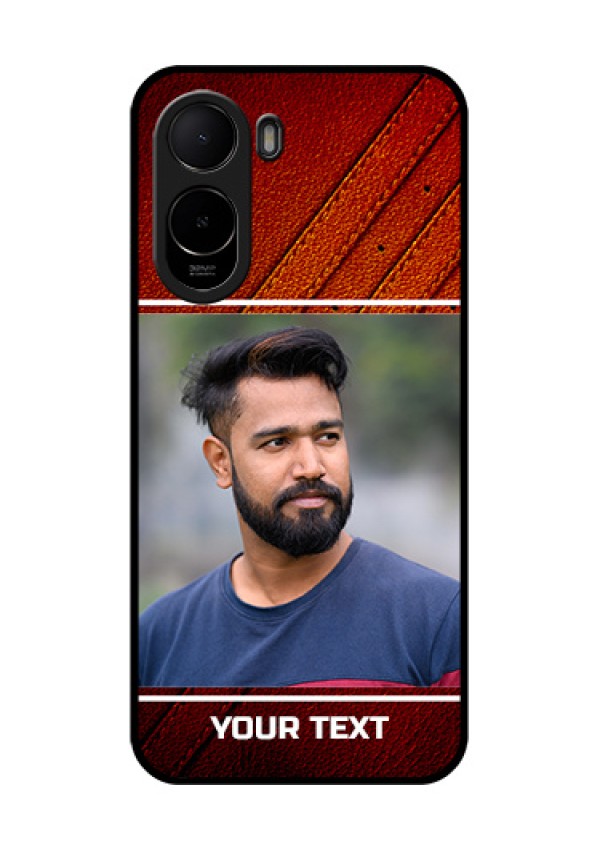 Poco C81 Custom Glass Phone Case - Leather Phone Case Design
