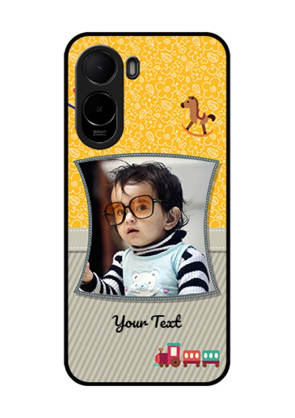Poco C81 Custom Glass Phone Case - Baby Picture Upload Design