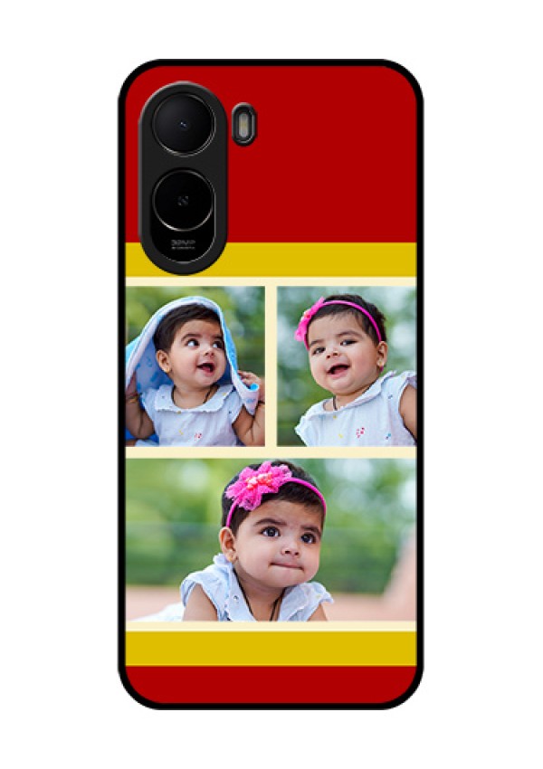 Poco C81 Custom Glass Phone Case - Multiple Pic Upload Design