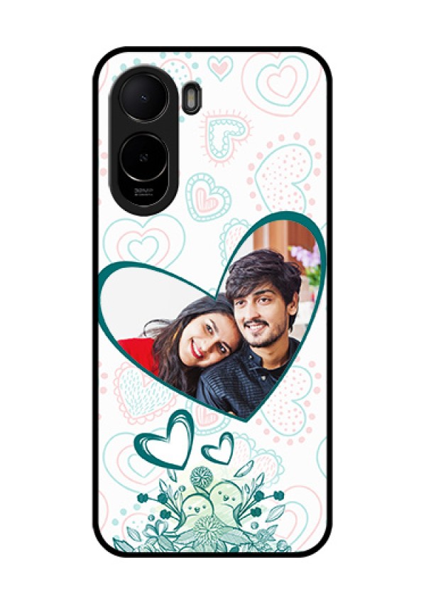 Poco C81 Custom Glass Phone Case - Premium Couple Design