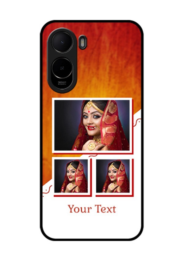 Poco C81 Custom Glass Phone Case - Wedding Memories Design