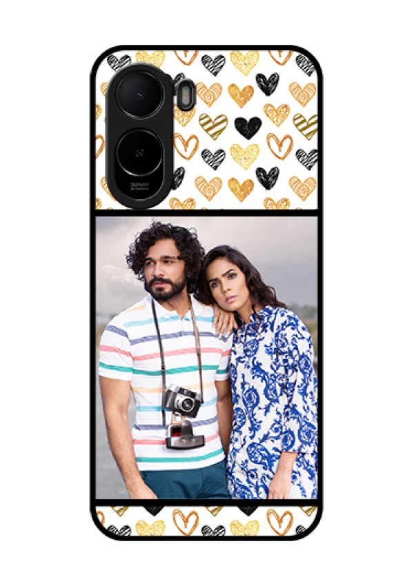 Poco C81 Custom Glass Phone Case - Love Symbol Design