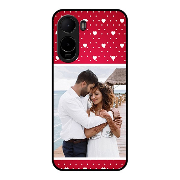 Poco C81 Custom Glass Phone Case - Hearts Mobile Case Design Poco C81 Custom Glass Phone Case - Hearts Mobile Case Design
