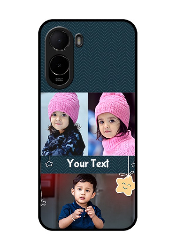 Poco C81 Custom Glass Phone Case - Hanging Stars Design