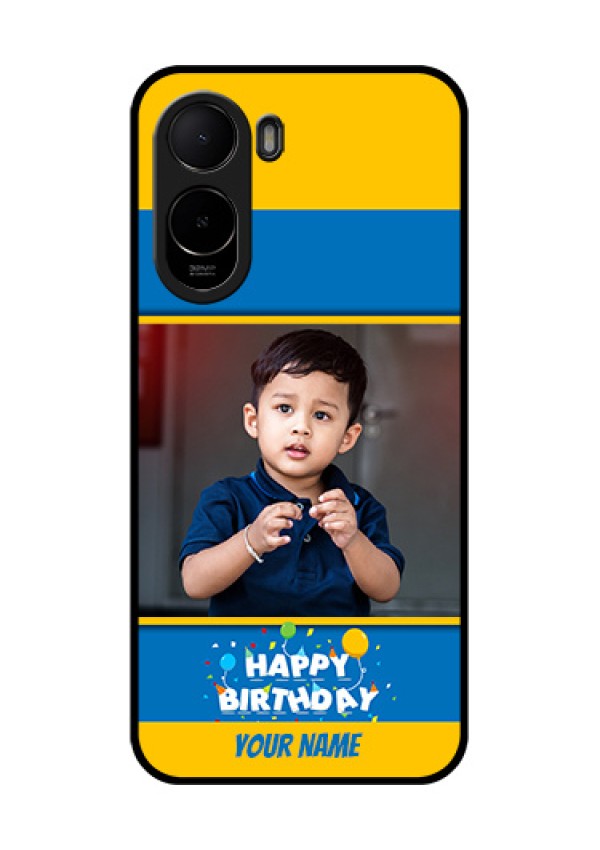 Poco C81 Custom Glass Phone Case - Birthday Wishes Design