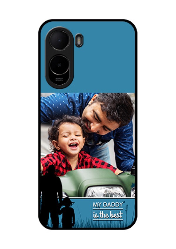 Poco C81 Custom Glass Phone Case - Best Dad Design