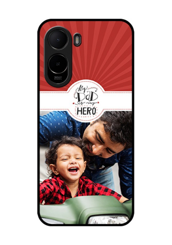 Poco C81 Custom Glass Phone Case - My Dad Hero Design