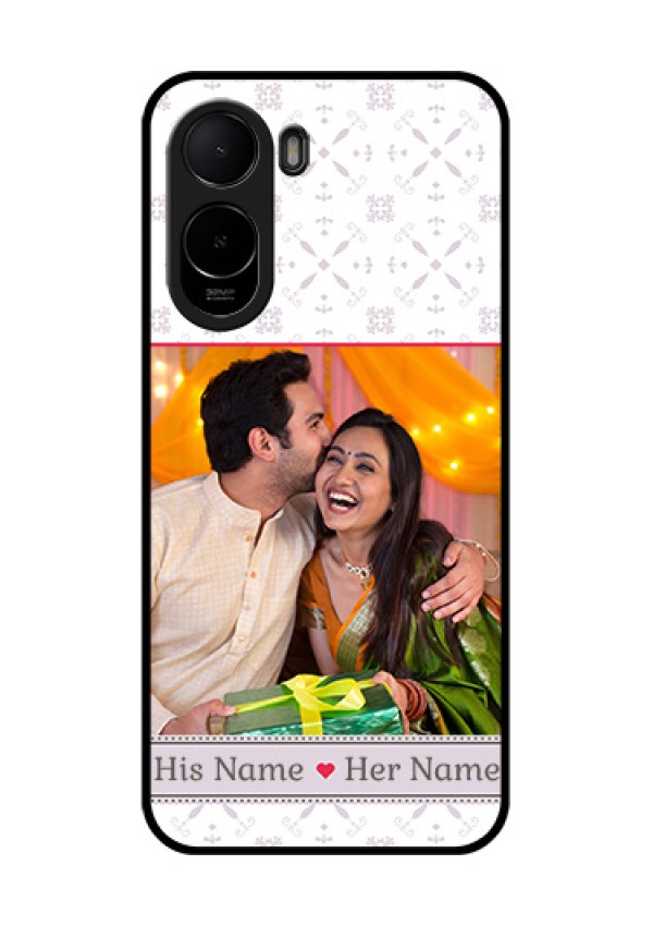 Poco C81 Custom Glass Phone Case - With Photo And Ethnic Design