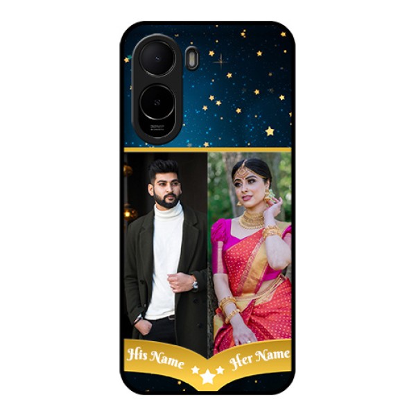 Poco C81 Custom Glass Phone Case - Galaxy Stars Backdrop Design Poco C81 Custom Glass Phone Case - Galaxy Stars Backdrop Design