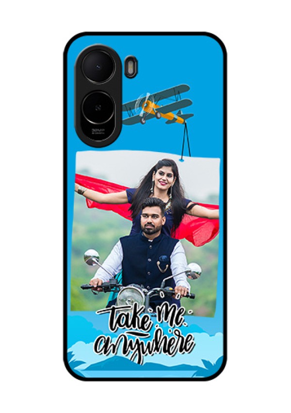 Poco C81 Custom Glass Phone Case - Traveller Design