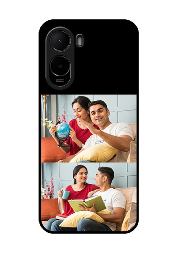 Poco C81 Custom Glass Phone Case - 2 Images Design